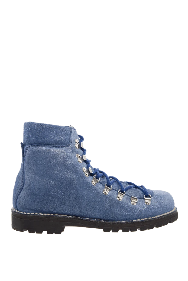 Andrea Ventura women's light blue leather boots with a coating 138229 - photo 1