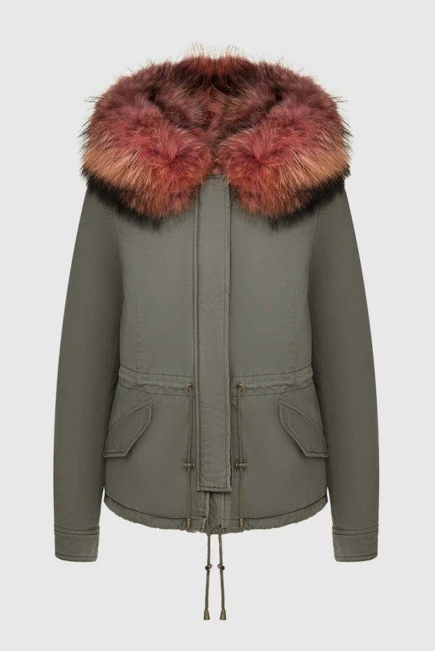 Alessandra Chamonix green women's cotton and natural fur parka 138260 - photo 1