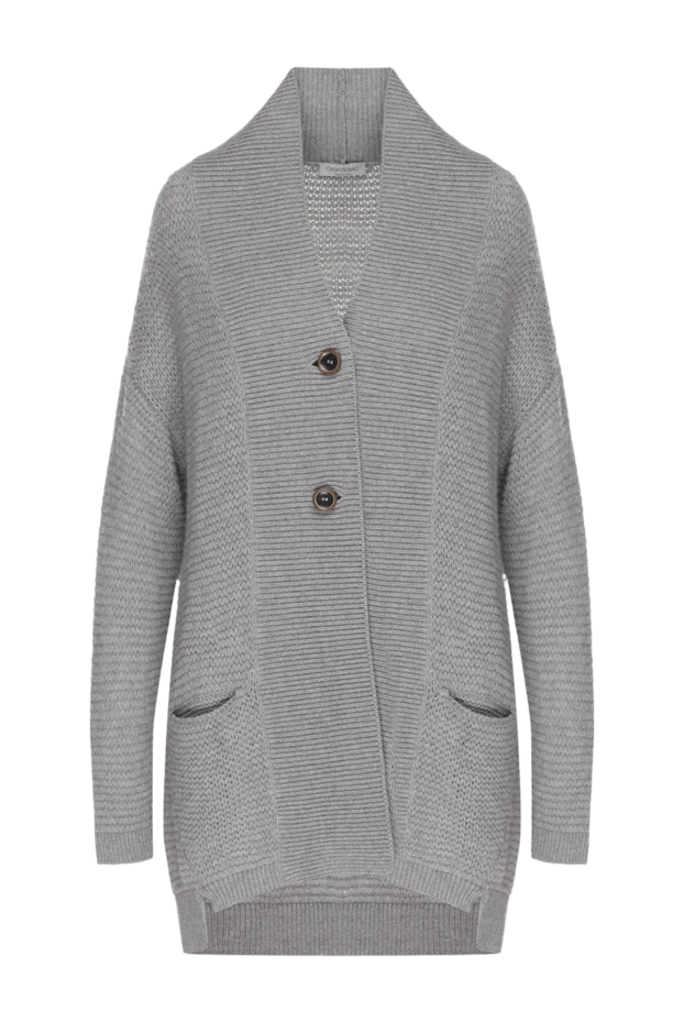 Gran Sasso woman gray woolen cardigan for women buy with prices and photos 138332 - photo 1