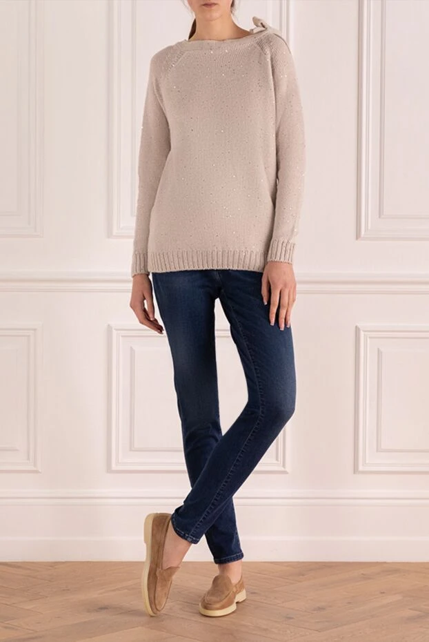 Panicale woman beige jumper for women buy with prices and photos 138349 - photo 2