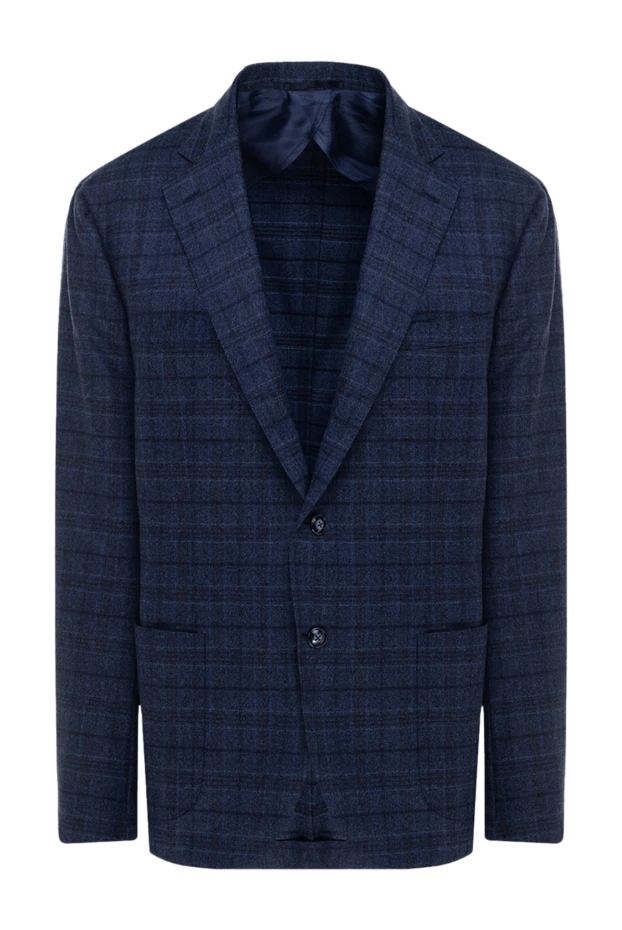 Barba Napoli man blue wool jacket for men 138408 - photo 1