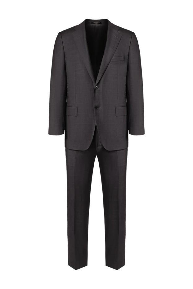 Men's suit made of gray wool