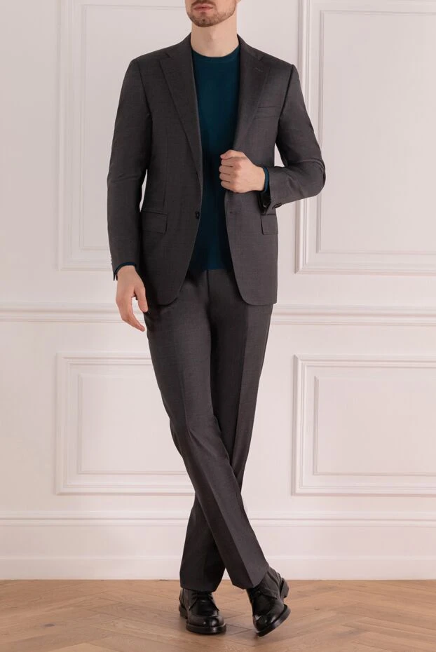 Corneliani man gray wool men's suit buy with prices and photos 138411 - photo 2