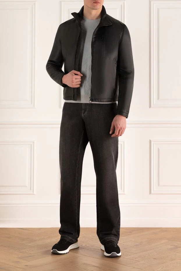 Seraphin man black leather jacket for men buy with prices and photos 138443 - photo 2