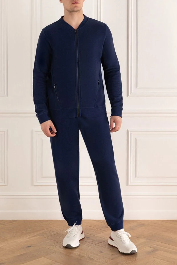 Derek Rose man men's cotton sports suit, blue 138463 - photo 2