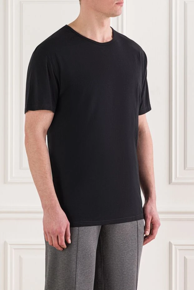 Derek Rose футболка из хлопка черная мужская 138467 - фото 2