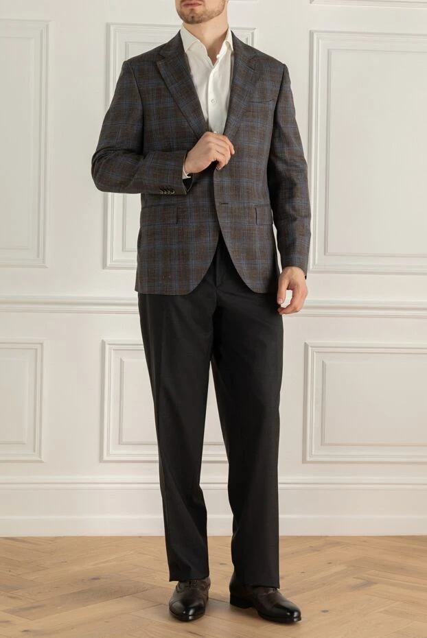 Lubiam man brown wool jacket for men 138525 - photo 2