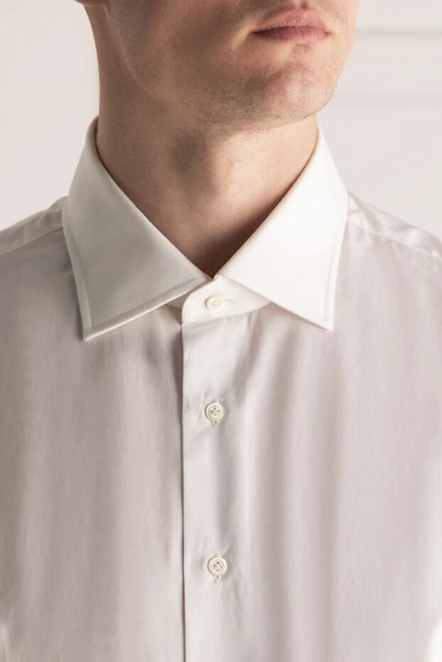 Alessandro Gherardi чоловічі рубашка з бавовни біла чоловіча купити фото з цінами 138537 - фото 2