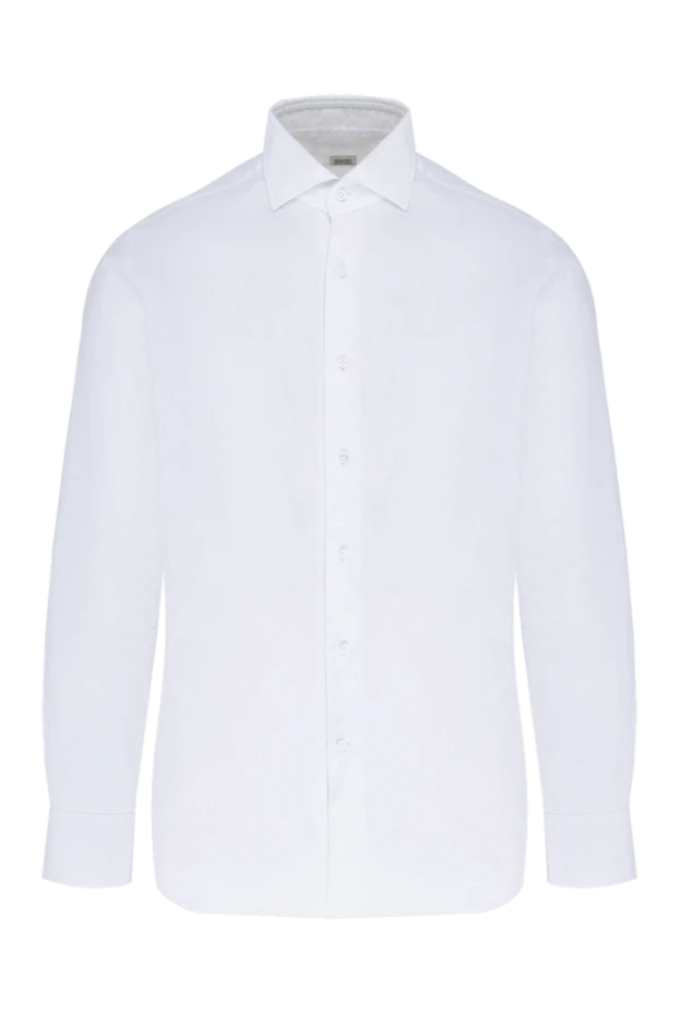 Alessandro Gherardi мужские сорочка из хлопка белая мужская купить с ценами и фото 138539 - фото 1