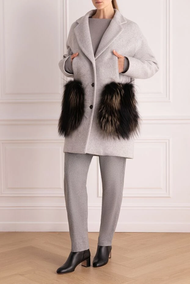 Montecore woman women's gray coat buy with prices and photos 138551 - photo 2