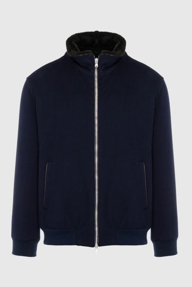 Tombolini мужские куртка на меху из шерсти синяя мужская купить с ценами и фото 138640 - фото 1