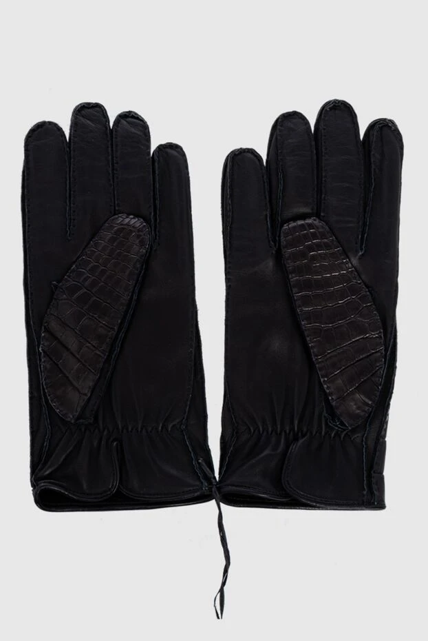 Moorer man men's gloves black made of genuine leather 180067 - photo 3