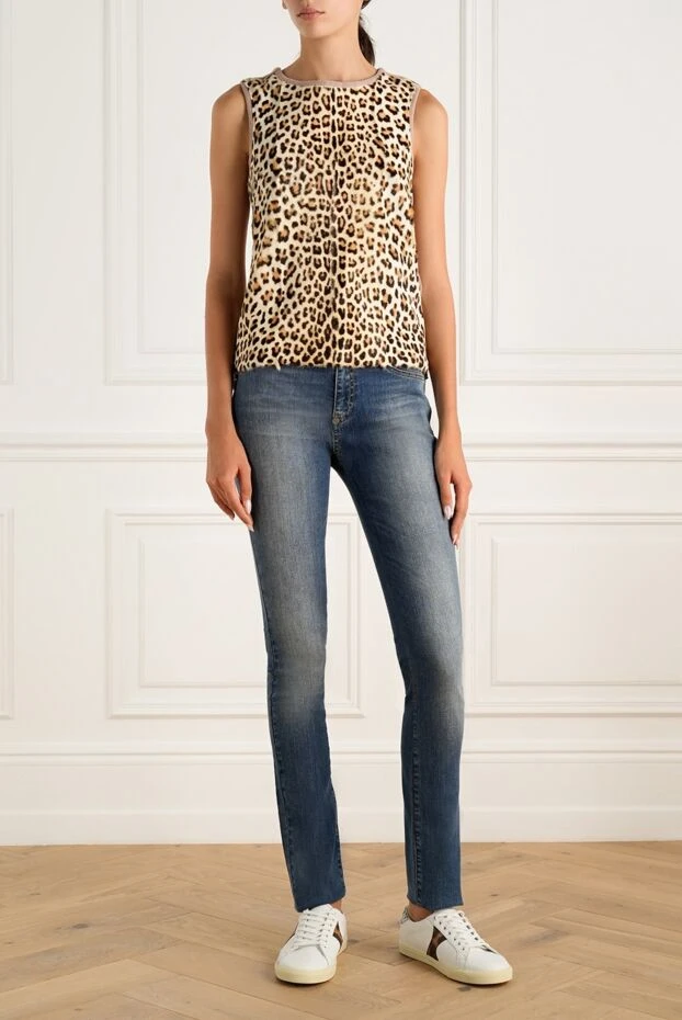 Philipp Plein woman blue cotton jeans for women buy with prices and photos 138705 - photo 2