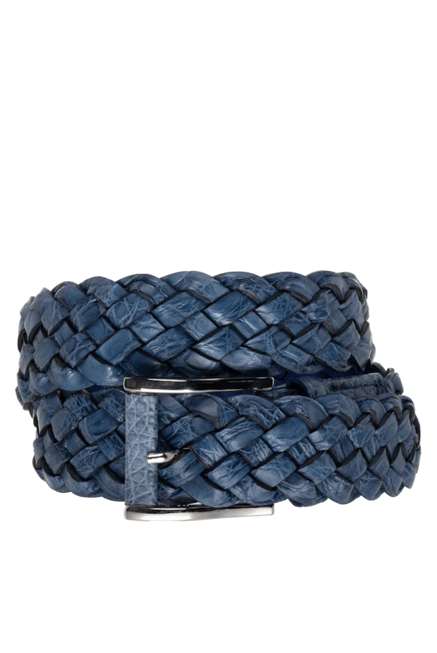 Cesare di Napoli man crocodile leather belt blue for men buy with prices and photos 138791 - photo 1