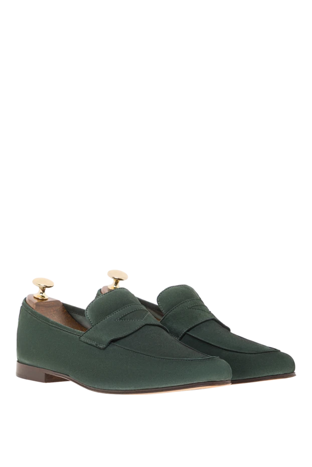 Andrea Ventura men's suede loafers unlined dark blue 138825 - photo 3