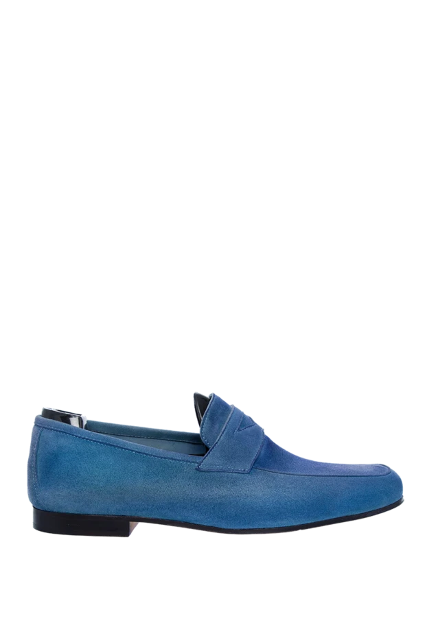 Andrea Ventura man blue suede loafers for men buy with prices and photos 138833 - photo 1