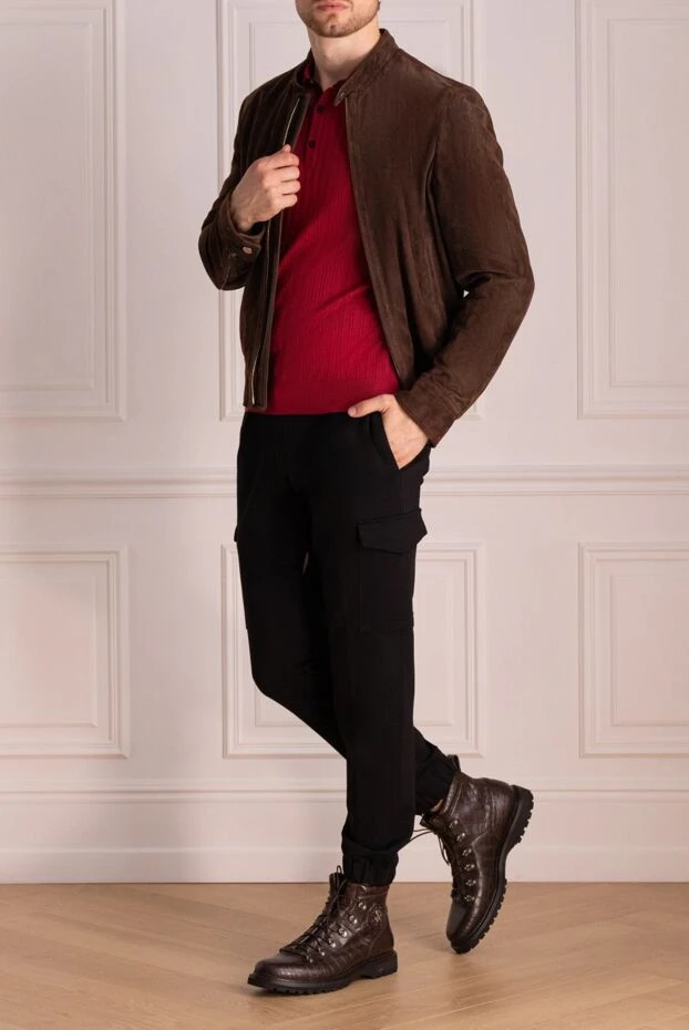 Massimo Sforza чоловічі куртка замшева коричнева чоловіча купити фото з цінами 138872 - фото 2