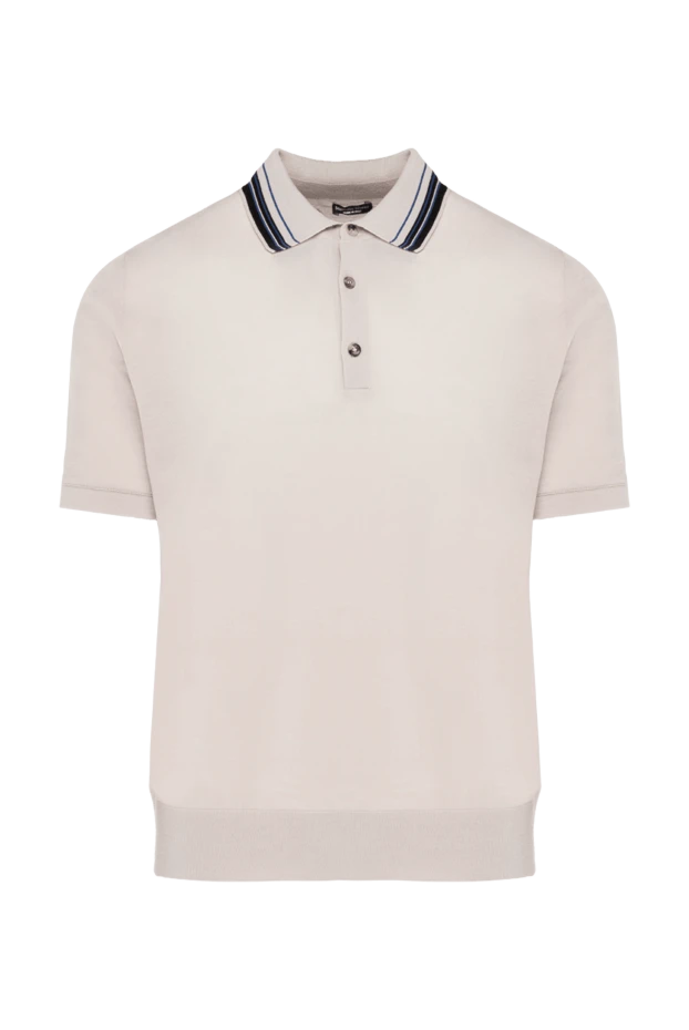 Massimo Sforza man men's beige silk and wool polo buy with prices and photos 138874 - photo 1