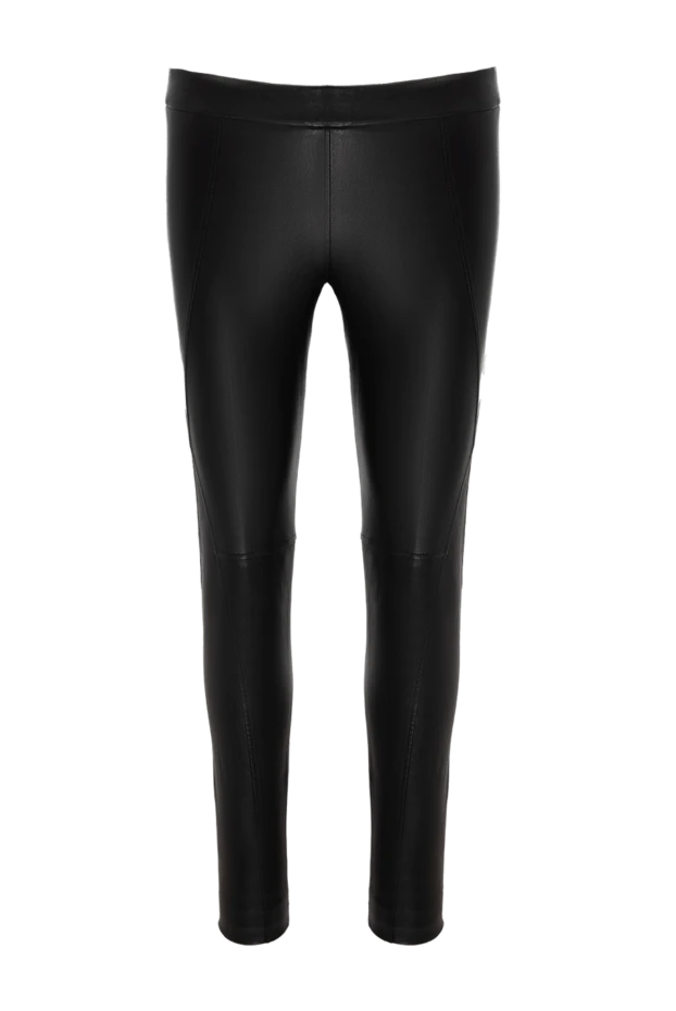 Brunello Cucinelli штани зі шкіри коричневі жіночі 138917 - фото 1