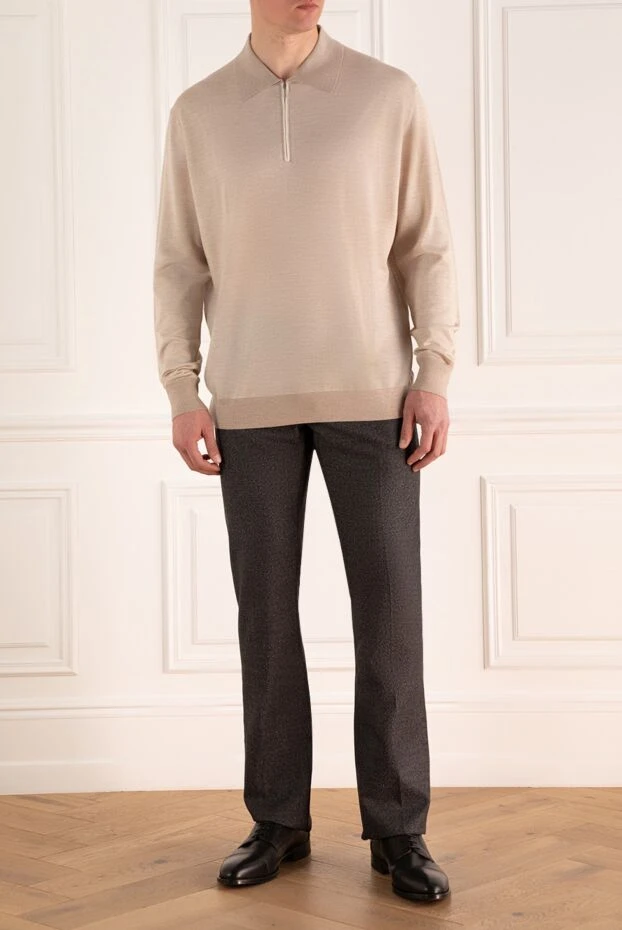 Jacob Cohen мужские брюки из шерсти серые мужские купить с ценами и фото 139103 - фото 2