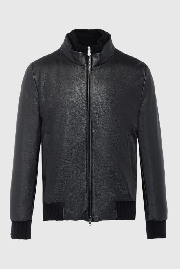 Bilancioni man black leather jacket for men buy with prices and photos 139132 - photo 1