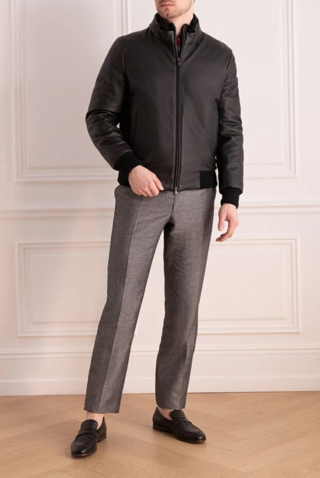 Bilancioni мужские куртка кожаная черная мужская купить с ценами и фото 139132 - фото 2
