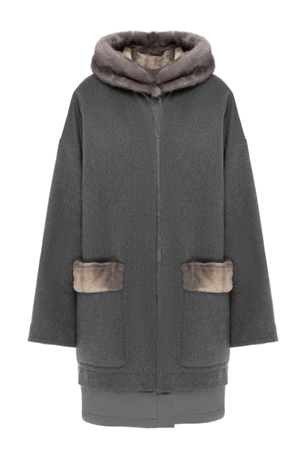 Bilancioni gray coat for women 139138 - photo 1