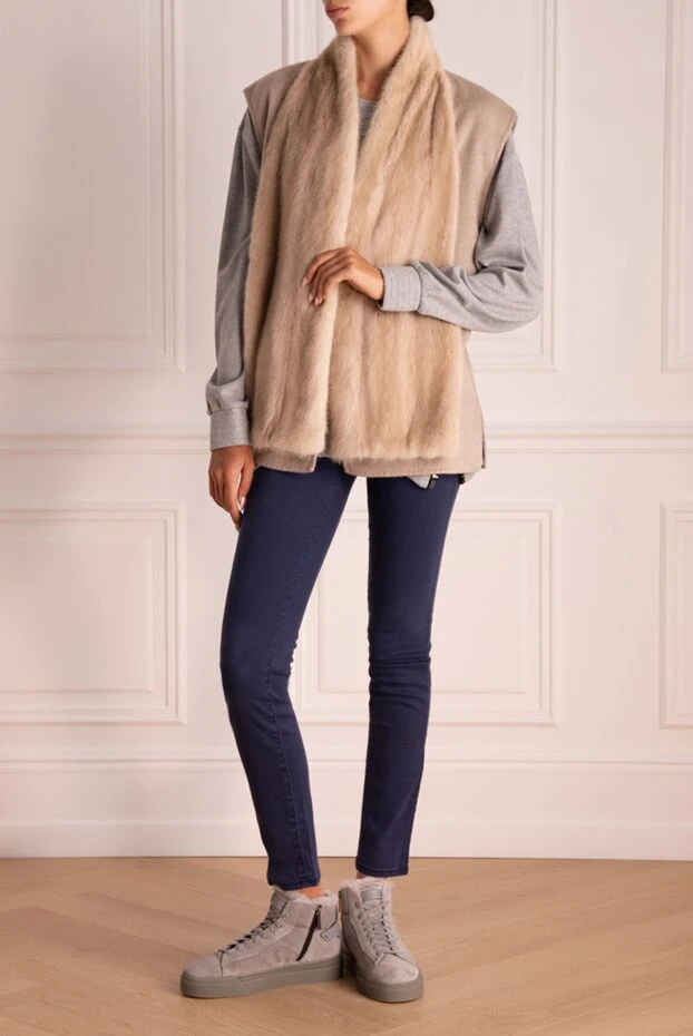 Bilancioni woman beige vest for women buy with prices and photos 139140 - photo 2