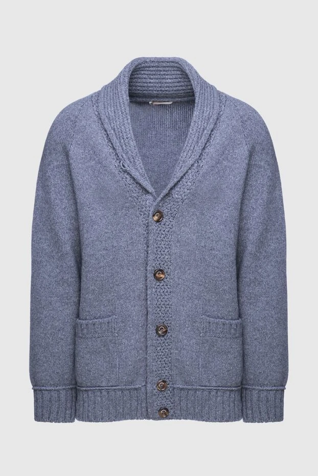Bilancioni man men's wool and cashmere cardigan gray buy with prices and photos 139143 - photo 1