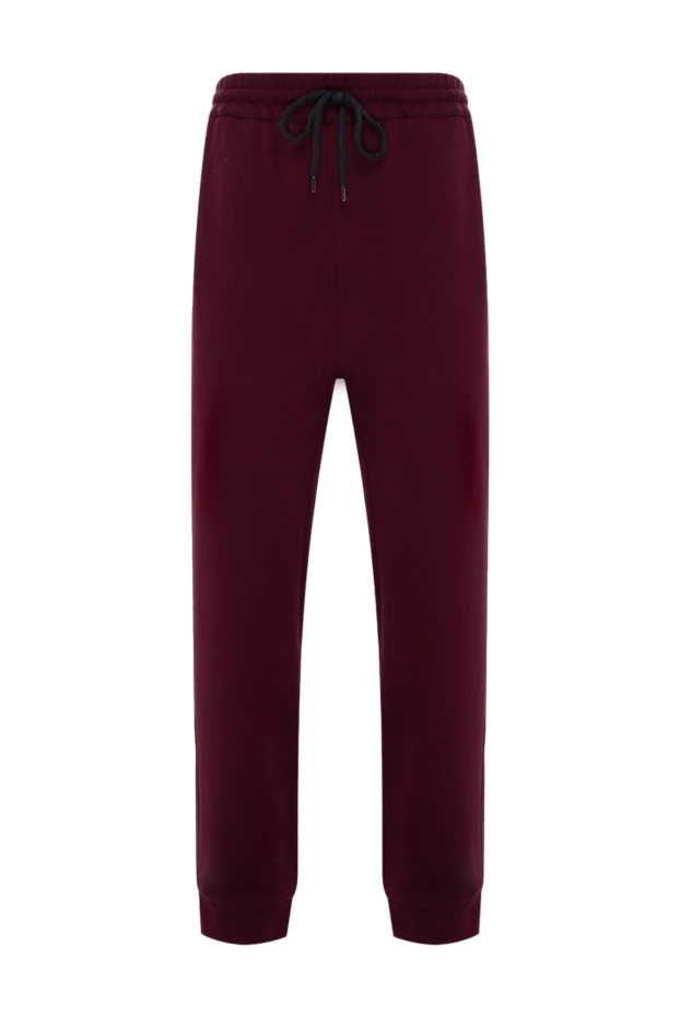 Bilancioni man men's sports trousers made of wool, cotton and polyamide, burgundy buy with prices and photos 139149 - photo 1