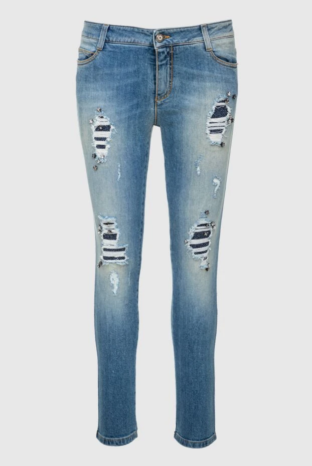 Ermanno Scervino woman blue cotton jeans for women buy with prices and photos 139160 - photo 1