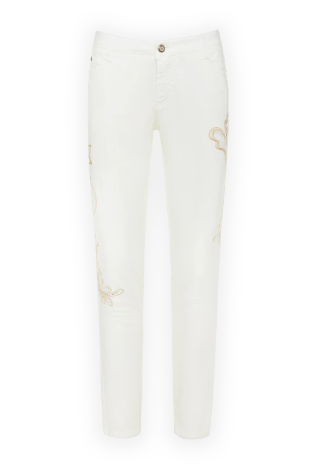 Ermanno Scervino women's white jeans with embroidery 139162 - photo 1