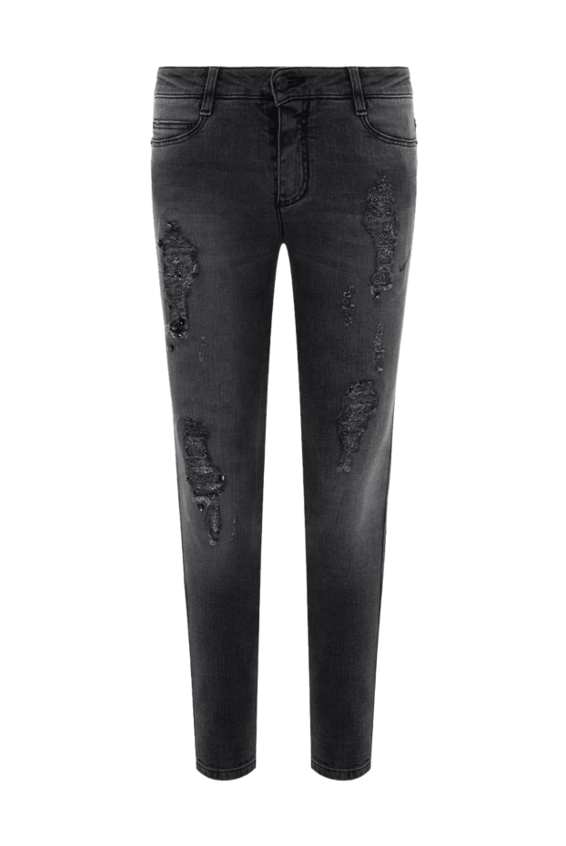 Ermanno Scervino женские джинсы из хлопка серые женские купить с ценами и фото 139163 - фото 1