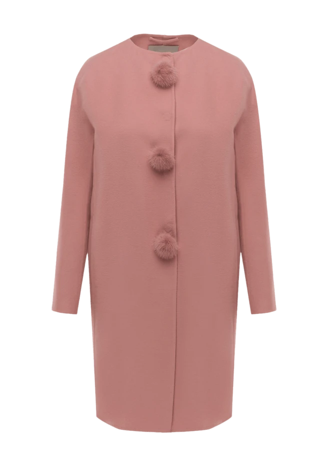 Ermanno Scervino женские пальто из шерсти розовое женское купить с ценами и фото 139175 - фото 1