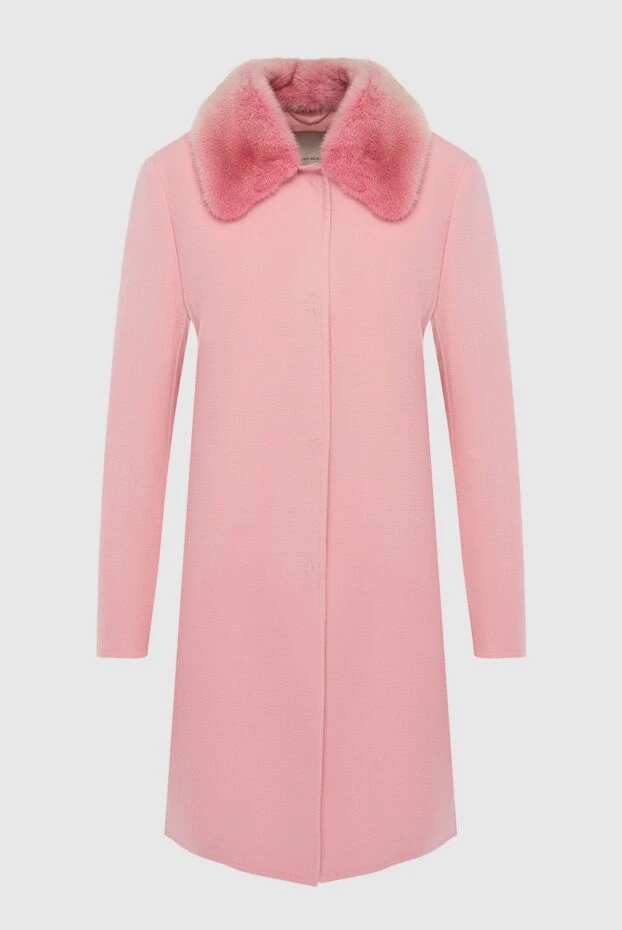 Ermanno Scervino женские пальто из шерсти розовое женское купить с ценами и фото 139176 - фото 1
