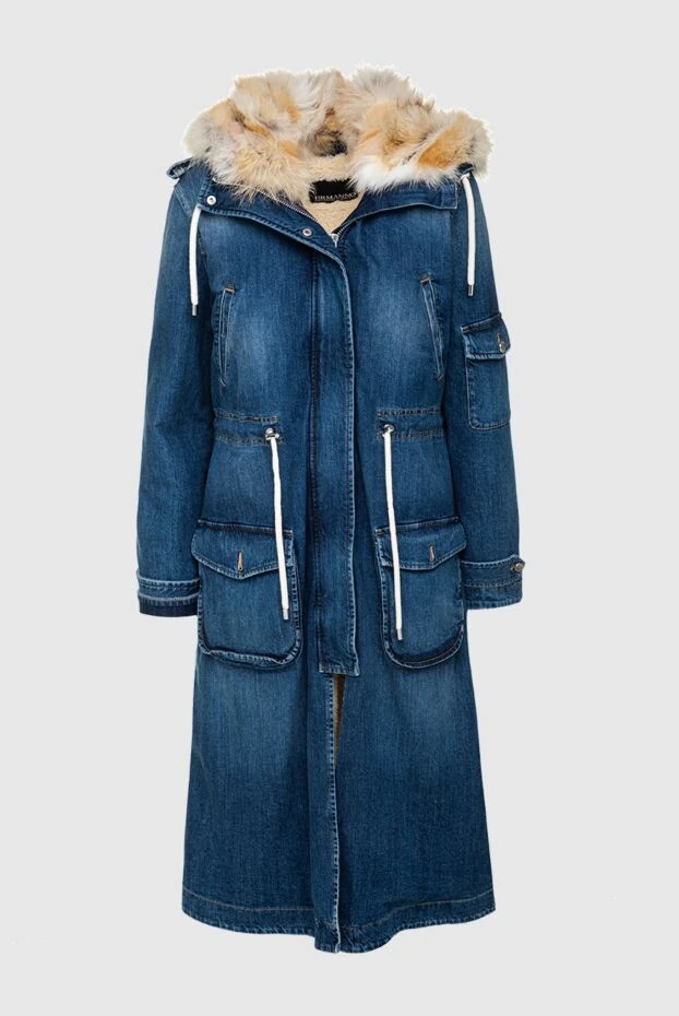 Ermanno Scervino woman women's blue cotton and elastane parka buy with prices and photos 139178 - photo 1