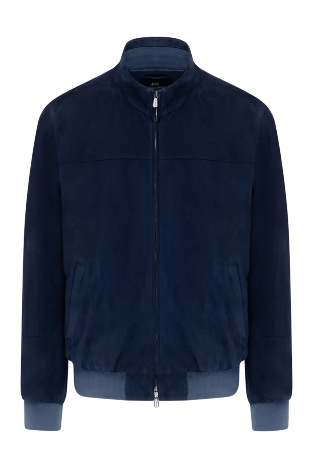 Enrico Mandelli blue suede jacket for men 139186 - photo 1