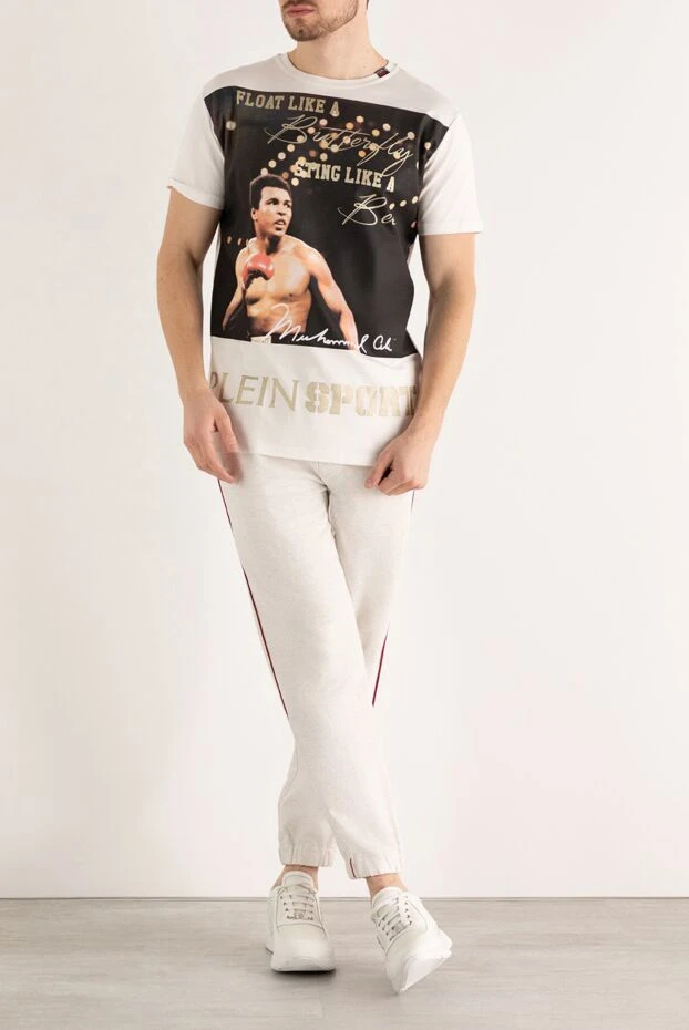 Philipp Plein мужские футболка из хлопка белая мужская купить с ценами и фото 139195 - фото 2