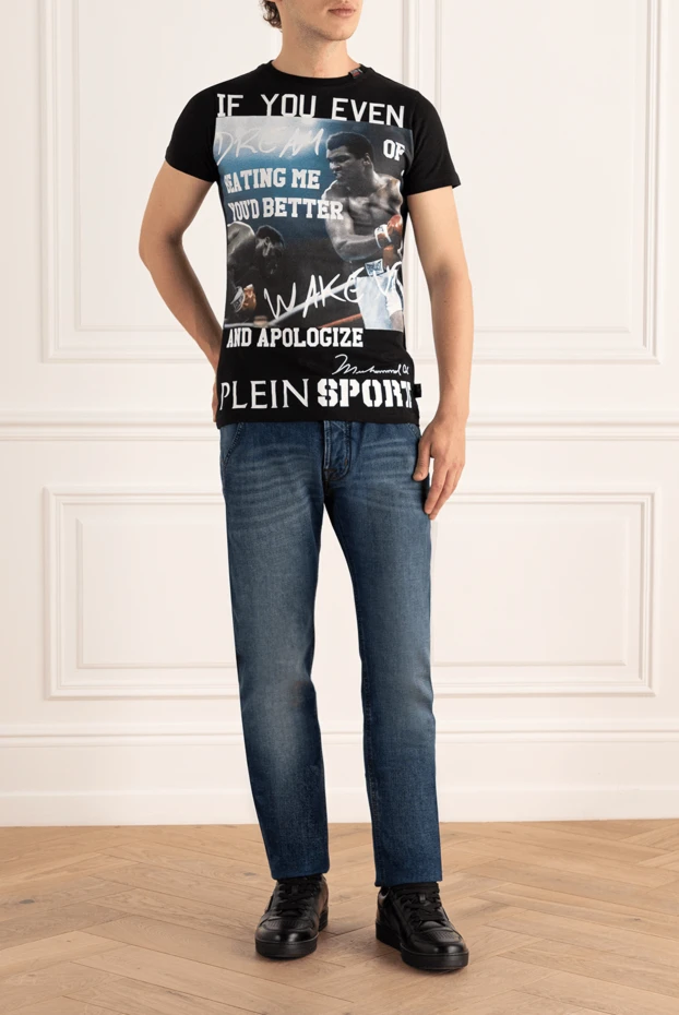 Philipp Plein мужские футболка из хлопка черная мужская купить с ценами и фото 139196 - фото 2