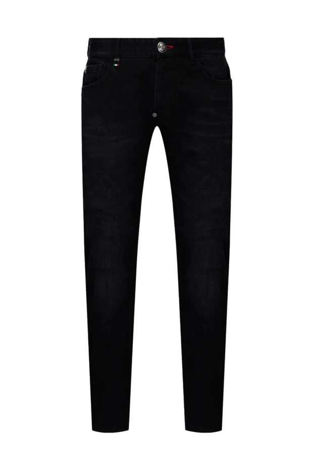 Philipp Plein мужские джинсы из хлопка черные мужские купить с ценами и фото 139206 - фото 1