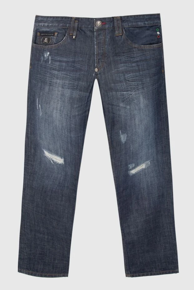 Philipp Plein man blue cotton jeans for men buy with prices and photos 139208 - photo 1