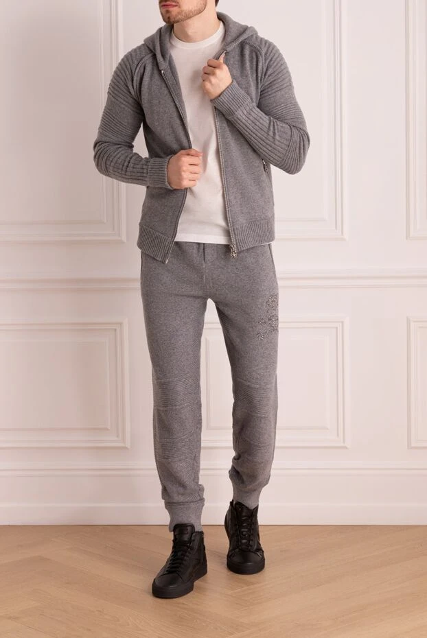 Philipp Plein чоловічі костюм спортивний чоловічий з кашеміру сірий купити фото з цінами 139212 - фото 2