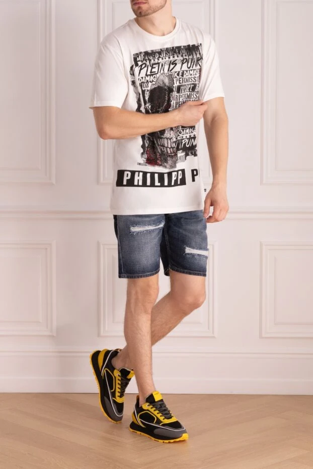 Philipp Plein мужские футболка из хлопка белая мужская купить с ценами и фото 139222 - фото 2
