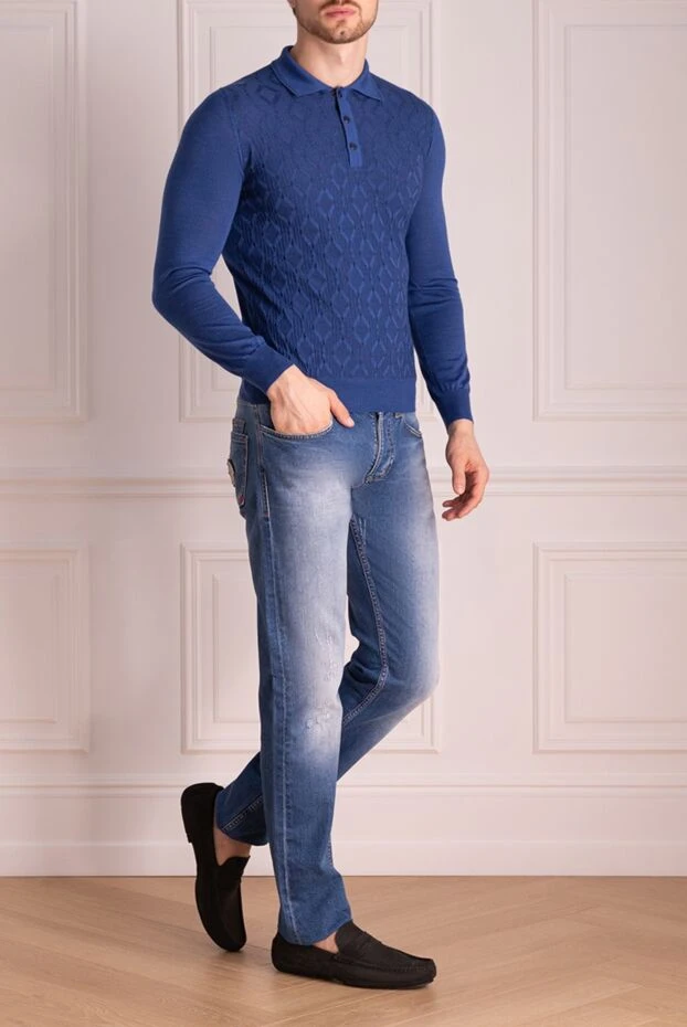 Philipp Plein чоловічі джинси з бавовни сині чоловічі купити фото з цінами 139233 - фото 2