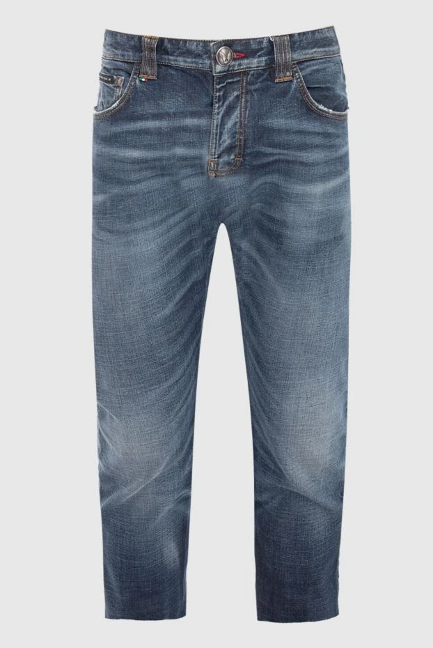 Philipp Plein мужские джинсы из хлопка синие мужские купить с ценами и фото 139244 - фото 1