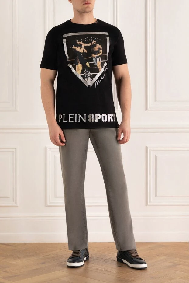Philipp Plein man black cotton t-shirt for men buy with prices and photos 139245 - photo 2