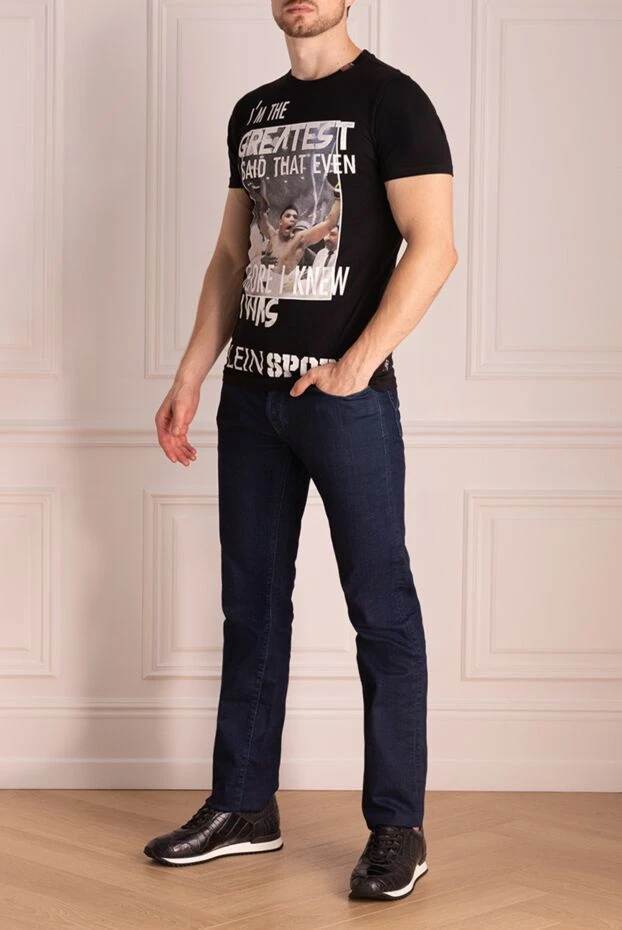 Philipp Plein мужские футболка из хлопка черная мужская купить с ценами и фото 139249 - фото 1