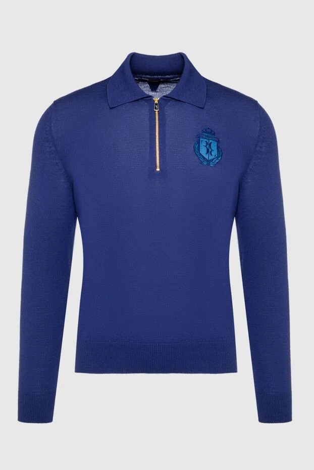 Billionaire man wool long sleeve polo blue for men buy with prices and photos 139263 - photo 1