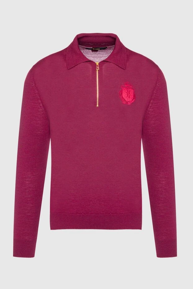 Billionaire man wool long sleeve polo burgundy for men buy with prices and photos 139264 - photo 1