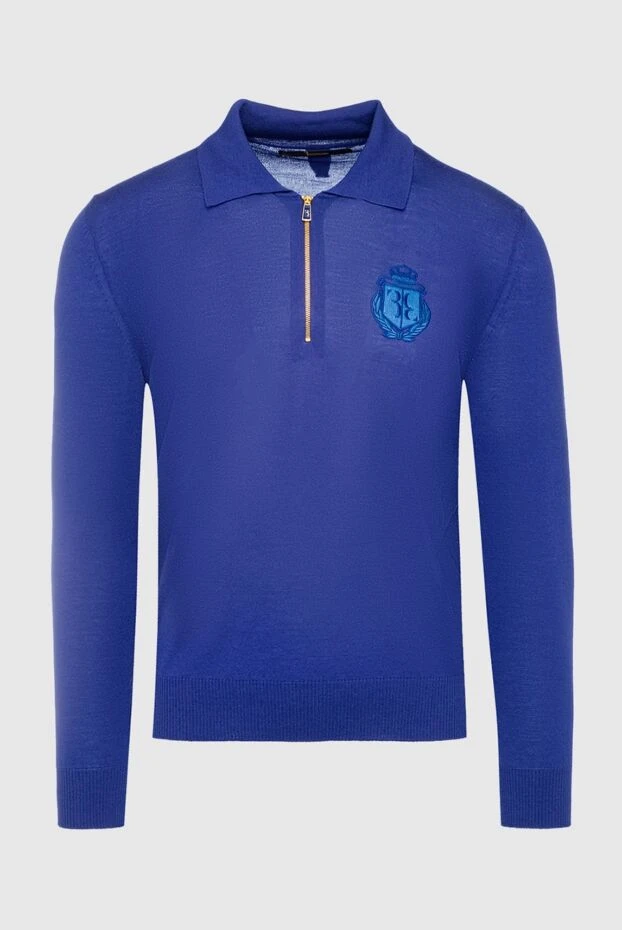 Billionaire man wool long sleeve polo blue for men buy with prices and photos 139265 - photo 1